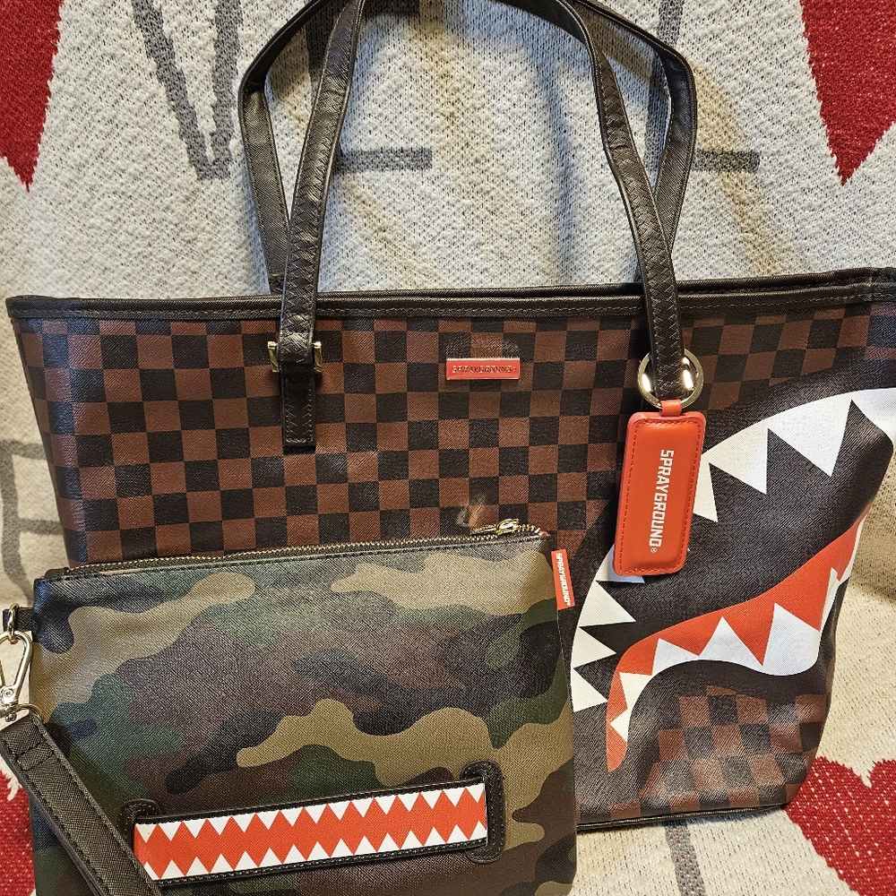 SprayGround Tote & Pouch Set